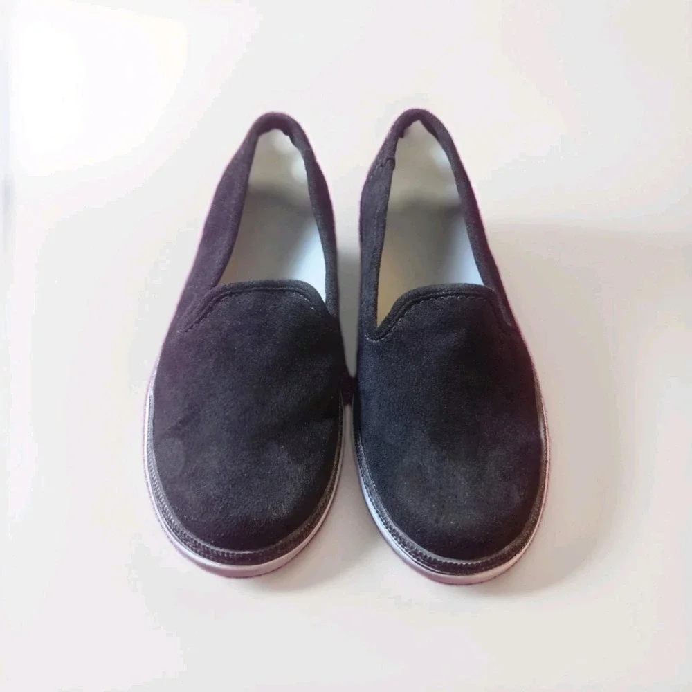 Baretraps‎ Vanassa Black Suede Slip-On Flats Women's Size 7.5M Comfort Cushioned